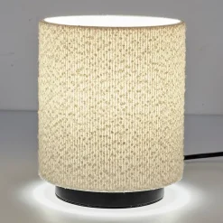 Lampe - Home Deco Factory - Abat-jour Bouclette - Blanc