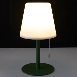 Lampe - Home Deco Factory - Rechargeable Usb - Ip44 - Vert - H30 X L16,5 X P16,5 Cm