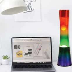 Lampe à Lave design en verre RAINBOW