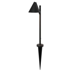 Lampe à piquer extérieure Eriksson LED intégrée 300 lm IP44 GoodHome noir vendue par 3 pièces