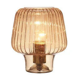 Lampe à Poser - Home Deco Factory - Verre Fumé - Marron