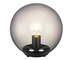 Lampe à poser Barool E27 IP20 verre fumé