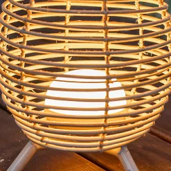 Lampe à poser Bossa dimmable LED intégrée naturel 900lm 9W IP54 blanc chaud New Garden