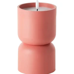 Lampe à poser bougie LED Lovere terracotta IP44 H.17cm Brilliant