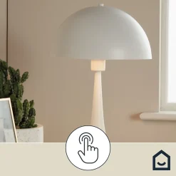 Lampe à poser Buzzell E27 IP20 blanc