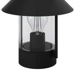 Lampe à poser Caprera sur secteur E27 IP44 GoodHome noir