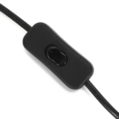 Lampe à poser champignon - Hauteur 32 cm - Gris foncé