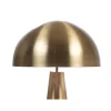 Lampe à poser champignon - Métal doré brossé - 95 x 51 cm - Doré