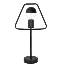 Lampe à poser déco style design industrielle en métal noir compatible LED E27