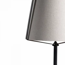 Lampe à poser design avec abat-jour en lin Oviala