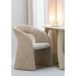 Lampe à poser design en pierre (8x22x17 cm - Beige)