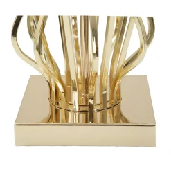 Lampe à Poser Design "Glam X" 52cm Or & Crème