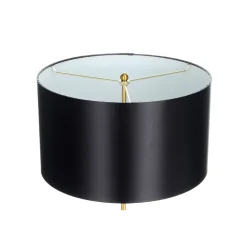 Lampe à Poser Design "Piona" 65cm Noir & Or