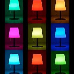 Lampe à poser d'extérieur solaire LED intégrée RGB dimmable 2W Corep