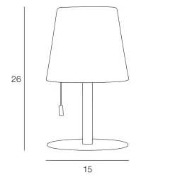 Lampe à poser d'extérieur solaire LED intégrée RGB dimmable 2W Corep