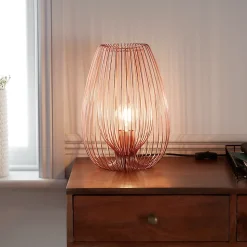 Lampe à poser Dharug E27 IP20 cuivre
