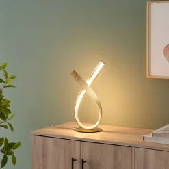 Lampe à poser dimmable doré effet feuille d'or - Millenium