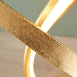 Lampe à poser dimmable doré effet feuille d'or - Millenium