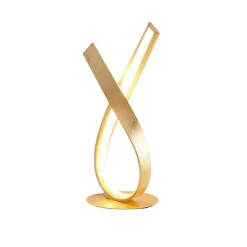 Lampe à poser dimmable doré effet feuille d'or - Millenium