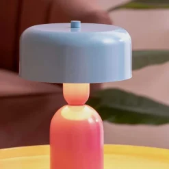 Lampe à poser Double Funky - Rose, Bleu