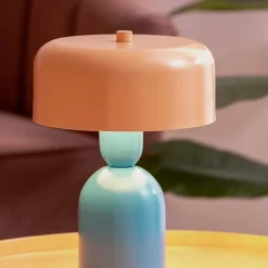 Lampe à poser Double Funky - Bleu, Orange