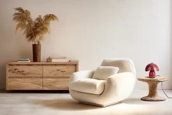 Lampe à poser en acier rouge H.20 cm E14 40 W Seynave