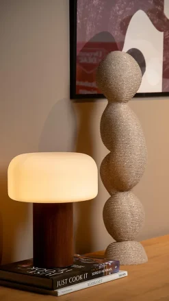 Lampe à poser en bois Ø22 x H.28 cm E27 40W Lucide