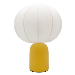 Lampe à poser en céramique jaune et tissu H.33 cm E27 40 W Jumell Requi