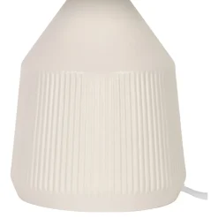 Lampe à poser en céramique blanc E27 ⌀28 x H.40cm 25W Goodhome Longclaw