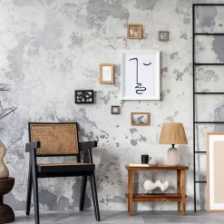 Lampe à poser en céramique beige écru et raffia H.31,5cm E27 40W Seynave, Alezio