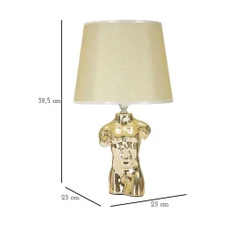 Lampe à poser en céramique Buste glam Buste homme