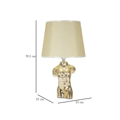 Lampe à poser en céramique Buste glam Buste homme