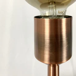 Lampe à poser en métal brossé et cuivré rose gold - DAIR 2314