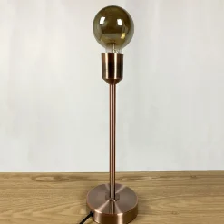 Lampe à poser en métal brossé et cuivré rose gold - DAIR 2314