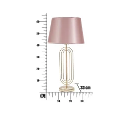 Lampe à poser en métal Krista 33x64 cm