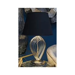 Lampe à Poser en Métal "Maxt" 53cm Or & Noir