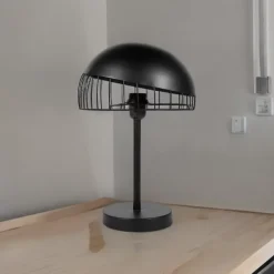 Lampe à poser en métal noir Colisée Ostaria