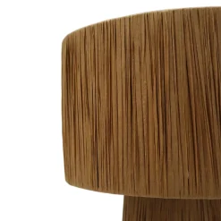 Lampe à poser en raphia Bellflower H.38 x Ø.26cm E27 28W GoodHome