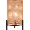 Lampe à poser en rotin E27 Ø20 x H.37cm 25W GoodHome Tonkin