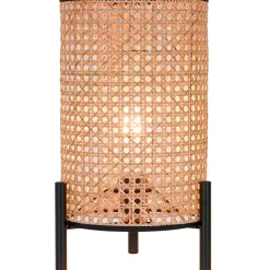 Lampe à poser en rotin E27 Ø20 x H.37cm 25W GoodHome Tonkin