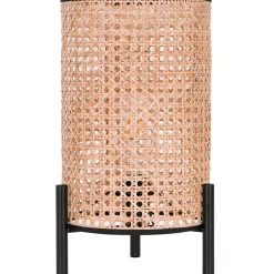 Lampe à poser en rotin E27 Ø20 x H.37cm 25W GoodHome Tonkin