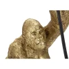 Lampe à Poser en Résine "Gorille" 40cm Or