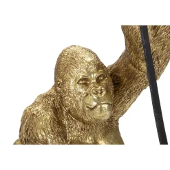Lampe à Poser en Résine "Gorille" 40cm Or