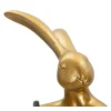 Lampe à Poser en Résine "Lapin" 47cm Or & Blanc