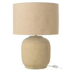 Lampe à Poser en Terre Cuite "Mia" 64cm Beige