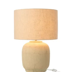 Lampe à Poser en Terre Cuite "Mia" 64cm Beige