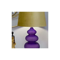 Lampe à poser en verre et métal Milva 40x70 cm