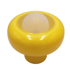 Lampe à poser en verre jaune H.25 cm G9 5 W Jumell Boli