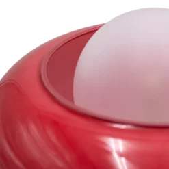 Lampe à poser en verre rouge H.25 cm G9 5 W Jumell Boli