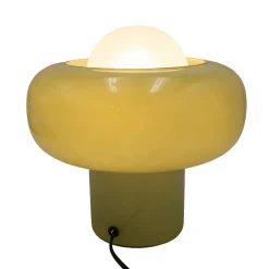 Lampe à poser en verre vert H.25 cm G9 5 W Jumell Boli